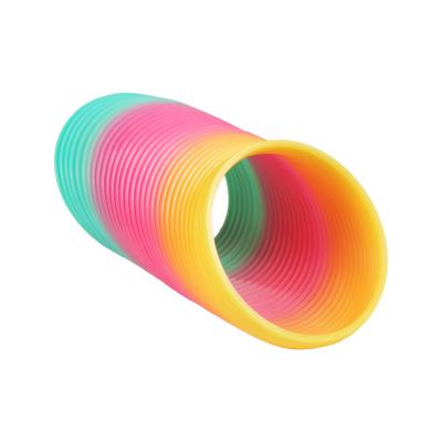 China Funny Rainbow Circle Springs Children's Toy Educational Toy Gifts For Kids Party Bag Coil Spring Toy 181 for sale