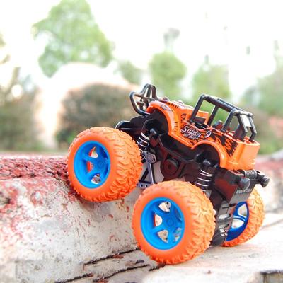 China Toy Toys Diecast Car-4 Styles Mini Inertial Off-Road Vehicle Pullback Shock Plastic Friction Stunt Car Diecast Boy Kid Toys Gift for sale