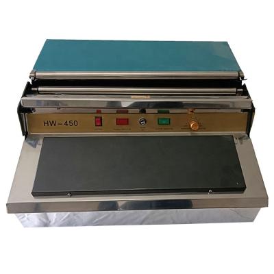 China HW-450 Food Manual Operation Cling Film Sealing Machine Hand Wrapper For Vegetables And Fruit for sale