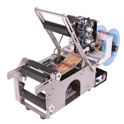 China MT-50D semi automatic food round bottle labeling machine labeling machine automatic printing labeling machine for sale