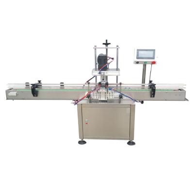 China Food Machine High Speed ​​Full Automatic Straight Line Capper Continuous Sealing Machine for sale