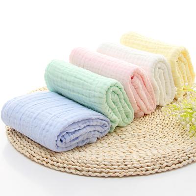 China PORTABLE New Arrival Different Size 6 Layer Plain Baby 100 Blanket Cotton Muslin for sale