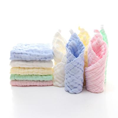 China Child-Proof Multi-functional fast drying pure cotton square 100% baby cotton muslin baby face towel for sale