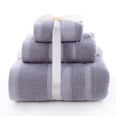 China Sustainable Wholesale Hot Selling 100% Cotton Luxury Towel Set Luxury Bath Towel Set for sale