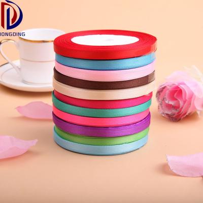 China 100% Recyled Wholesale Polyester Double Face Satin Ribbon For Garment for sale