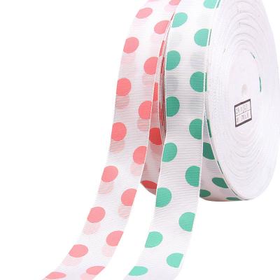 China Luster Custom Fashion Gift Ribbon striped printed grosgrain ribbon from China factory for sale