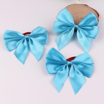 China Wholesale 100% Healthy Satin Ribbon Factory Custom Hair Bow Polyester Hair Bow for sale