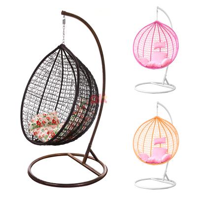 China Wholesale wicker egg chair wholesale patio shopping chair rattan swing swing chair super comfortable outdoor single hanging chair for sale