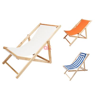 China Widely Applied Promotion Folding Beach Chair Wooden Frames Compact Wooden Convertible Lounge, Deck Chair For Wood for sale