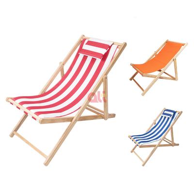 China Widely applied wholesale wooden garden chair/wooden deck chair beach chair/frame beach folding with solid wood for sale