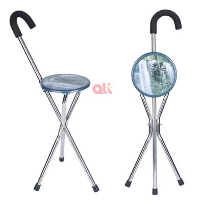 China The Older Chair 7505 High Quality Alu Walking Stick Crutch Walking Stick That Converts To A Seat for sale