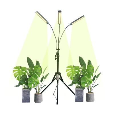 China Floor-standing Folding Lighting Led Bulb Housing Aluminum Plant Growth Light 600W For Indoor Plant Growth 3 Heads Led Tube Light for sale