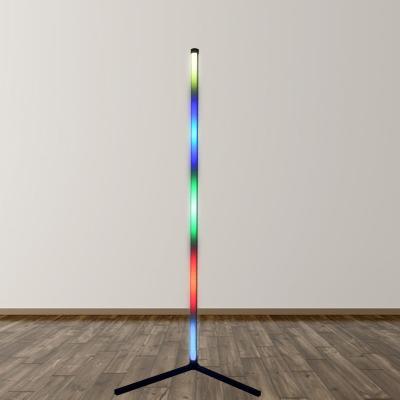 China New Modern Smart Floor Lamp RGB Music Standing Corner Lighting Single Rod Floor Lamps Modern Metal Led Floor Lamp for sale