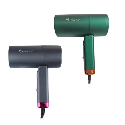 China SURKER Foldable Negative Ion Foldable Handle Hair Dryer Portable Hair Dryer for sale