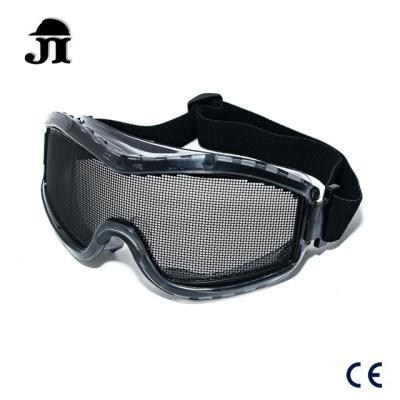 China JG151 Workplace Safety Wire Mesh Safety Goggle CE EN1731 Against High Speed ​​Particles for sale