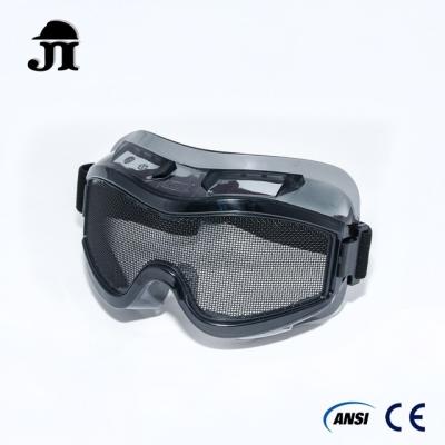 China JG152 Workplace Safety Wire Mesh Safety Goggle CE EN1731 ANSI Z87.1 Standard Against High Velocity Particles for sale