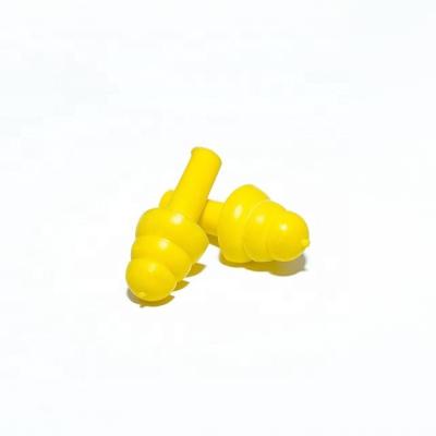 China JE261 TPR Reusable Earplugs CE UKCA EN352-2 ANSI S3.19 Made in Taiwan Silicone Earplugs Without Neck String for sale