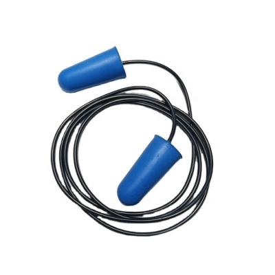 China Metal Detectable EP-33F PU Foam Ear Plugs With Cord CE EN352-2 ANSI Standard ANSI S3.19 Made In Taiwan High Quality Bullet Ear Plugs for sale