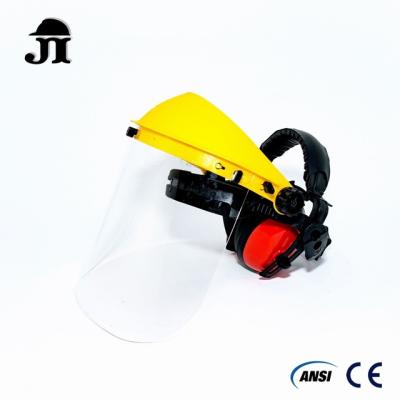 China Face Shield JF501+JE201 Adjustable With 2 Ear Muffs Visor 8