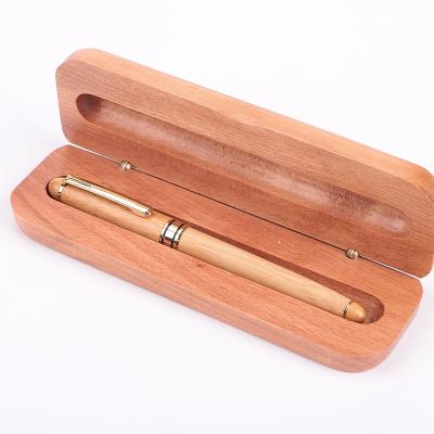 China office & School Pen High Quality Luxury Gift wooden or bamboo box of Pen Set Customize Engraved Logo of Pen With Bamboo /Wooden for sale