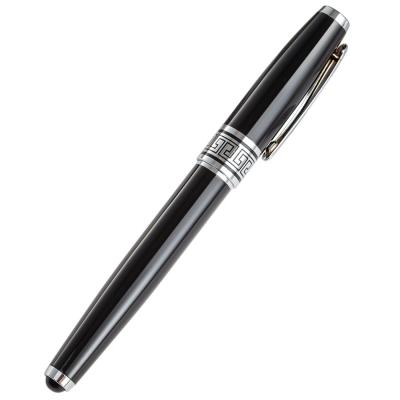 China office & School Pen Heavy Luxury Customized Logo Metal Rollerball Pen Carbon Fiber Pen or Ballpoint Pen for sale