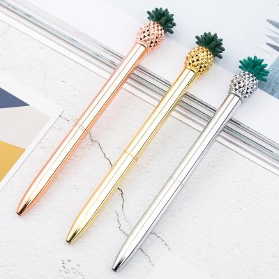 China office & School Pen New Design High Quality Pineapple Tip Ballpoint Pen Oil Pen With Logo Luxury Pen Custom Made For Gift for sale