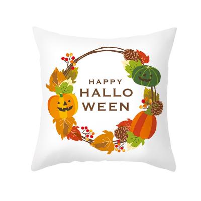 China Memory Halloween Decor Tile Cover Customized Modern Design Cotton Decor Throw Pillow Case Cushion Canvas Cover For Sofa for sale