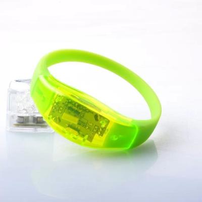 China Healthy Mardi Gras /bar/Hallowmas/Christmas LED Activated Wristbands for sale