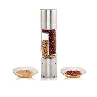 China Sustainable Industrial Stainless Steel Salt&Pepper Grinder 2 in 1 for sale