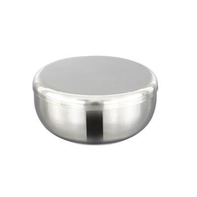 China Eco - Friendly Mens Shaving Soap Cup Stainless Steel Shaving Bowl With Lid for sale