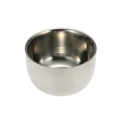 China Durable Double Layer Stainless Steel Heat Insulation Cup Men Eco-friendly Shaving Soap Shaving Bowl Cup for sale