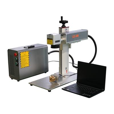 China Laser best 20W 30W 50W MAX Raycus small mini rotary portable fiber laser marking machine sale price for marking for sale