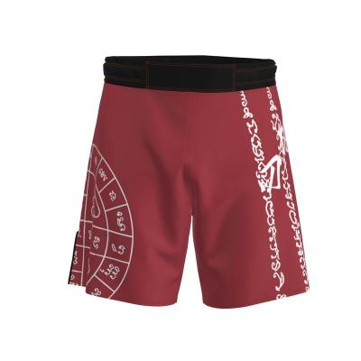 China Lightweight Top Quality Custom Printed Fight Shorts 4 Way Stretch Tackle Shorts Muttahida Majlis-e-Amal Abbreviations Men and Women for sale