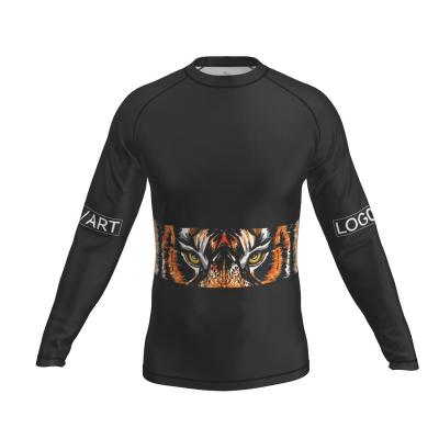 China 2022 Best Selling Custom Compression Long Sleeve Rashguard Custom Rash Shirt Sleeve Guard For Men Custom Rashguard for sale