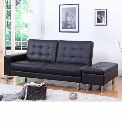 China Soft and Comfortable Black Sofa Bed Storage Box Living Room Furniture Folding Sofa Bed (Others) Adjustable Best Prices for sale