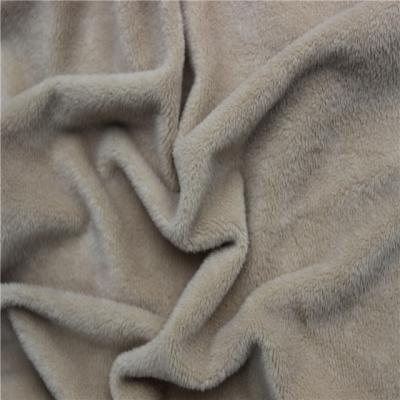 China Super Soft Baby Velvet Cloth Garment Cloth Blanket Fleece Crystal Anti-Static Dyeing Fabric for sale