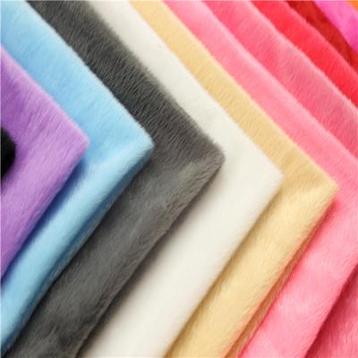 China Antistatic Super Soft Fleece Plush Toy Cloth Short Pile Fleece Velboa Fabric for sale