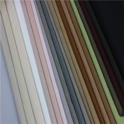 China Anti-Static 100% Polyester Lining Knit Fleece Knit Faux Leather Faux Suede Fabric For Clothes/Coat/Shoes for sale