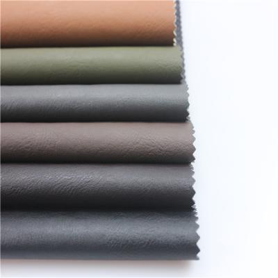 China Factory waterproof pu gule coated synthetic leather per meter for clothing fabric for sale