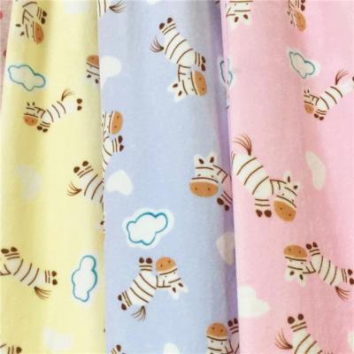 China Baby Wear Anti-Static Cloth Blanket Use 1mm Crystal Velvet Custom Dot Printed Minky Fabric for sale