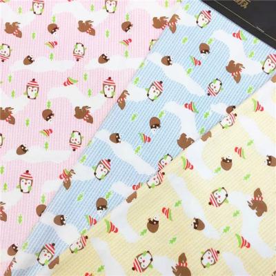 China Antistatic Customized Transfer Printing One Side Brush Polyester Fleece Fabric For Baby Clothes for sale