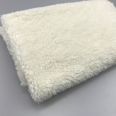 China 100% poly sherpa blanket fabric jacket flame retardant wholesale lining for sale