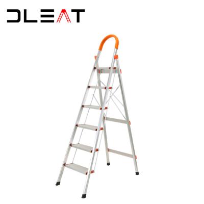 China Hot Sale Aluminum Ladders 6 Step Folding Step Ladders With Wide Steps Stairs Aluminum Alloy Manual for sale