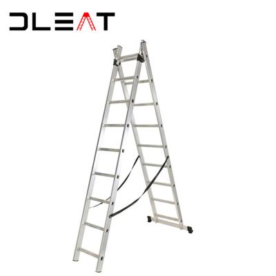 China 10m design 2 or 3 folding ladders new EN131 sections 4m /6m /8m/ universal frp insulated fiberglass extension ladder for sale