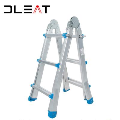 China Folding ladders 4x3 universal lidl telescopic aluminum ladder with EN131 for sale