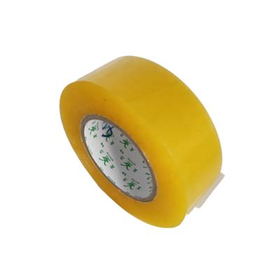 China Waterproof Strong Adhesive Custom BOPP Yellowish Packing Seal Tape Box Packing Tape for sale