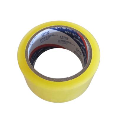 China Waterproof Single Side Bopp Strong Adhesive Packing Tape Yellowish Packing Tapes For Carton Sealing Office Use for sale