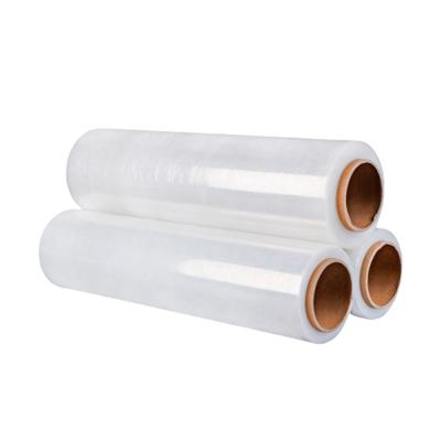 China China High Quality Moisture Proof Jumbo Stretch Film Roll, 20 MIC Wholesale Custom Plastic Pallet Wrap PE Stretch Film 25 MIC for sale