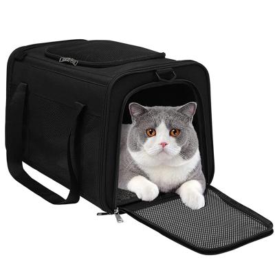 China Cats Pet Bag For Outdoor Portable Pet Bag Car Bag Breathable Foldable Cat Travel Cat Handbag for sale