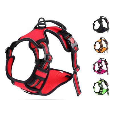 China Factory Direct Sales Custom Amazon Hot Selling Pet Leash Dog Vest Reflective Harness for sale